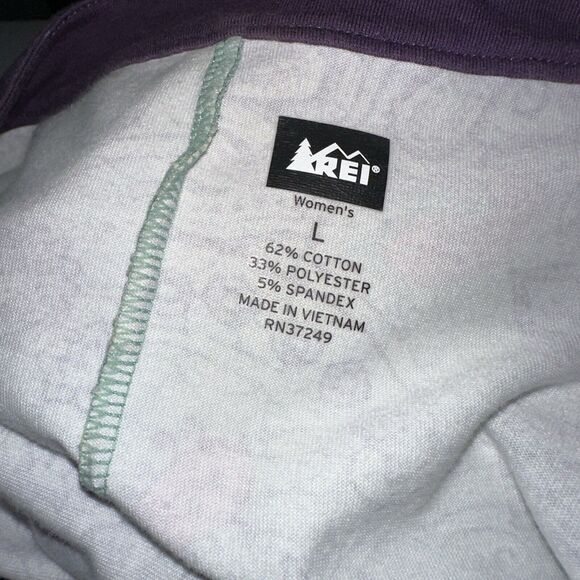 REI Co-op Women’s Paisley Athletic Dress Green Purple Size Large - Picture 4 of 4